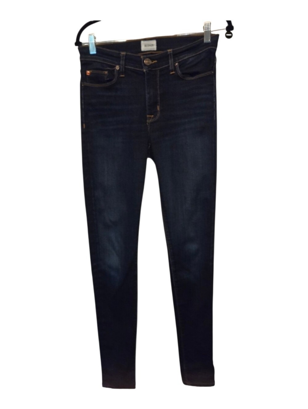 Hudson Y2K Inspired Casual Dark Wash Skinny Jeans - Classic Slim Fit